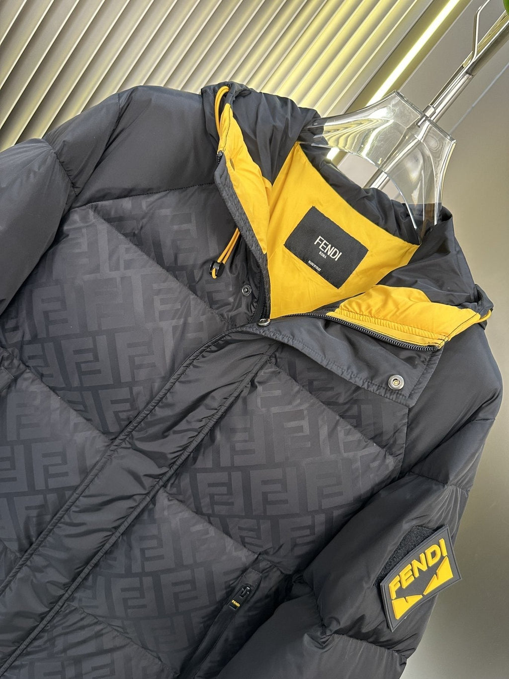 Fendi Hooded Quilted Puffer Jacket — detail