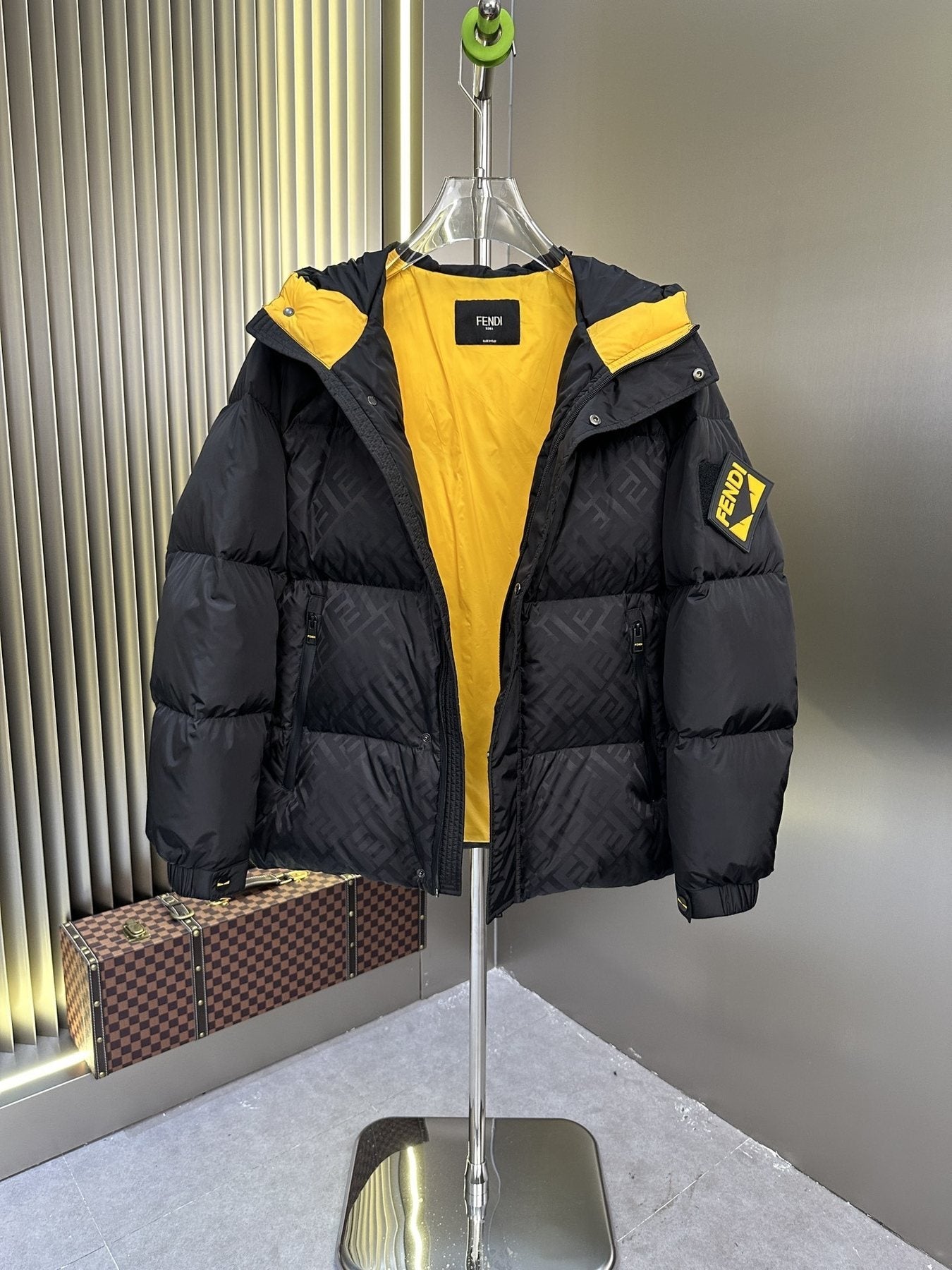 Fendi Hooded Quilted Puffer Jacket — detail