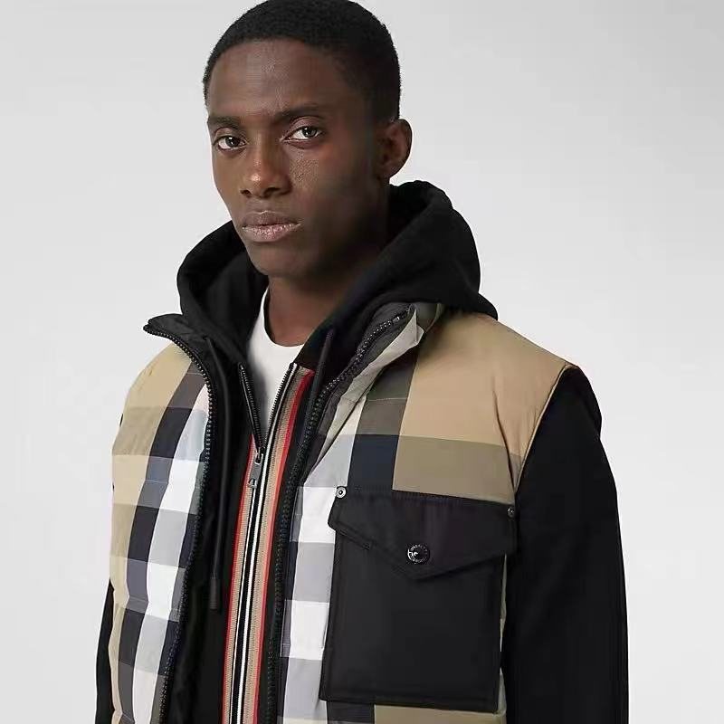 Burberry Reversible Check Quilted Vest — context