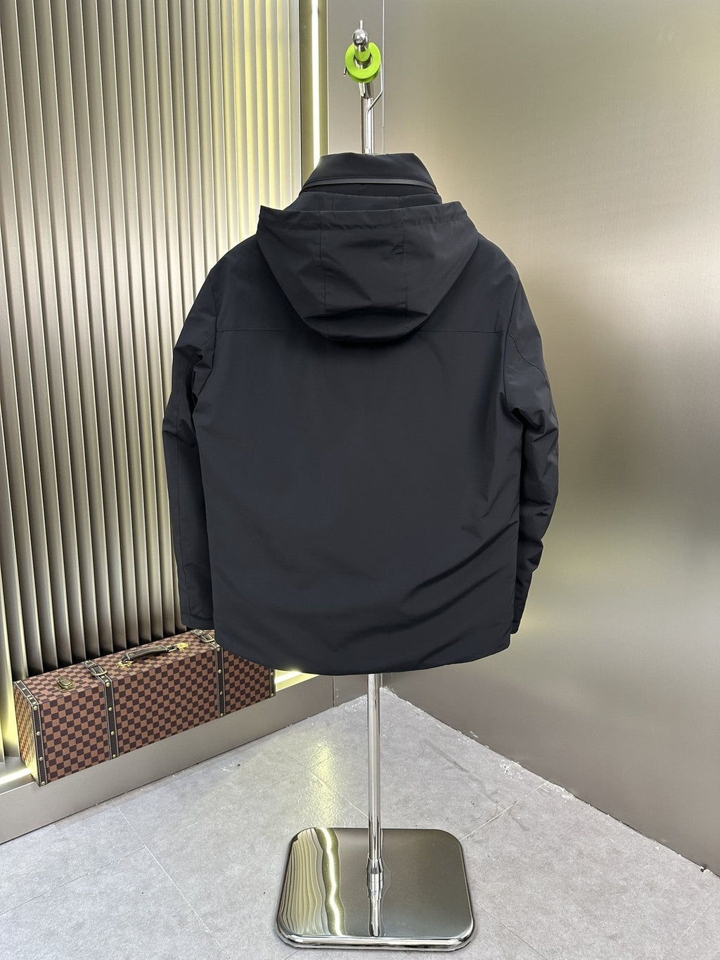 Zegna Hooded Zip-Front Puffer Coat — back