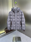 Zegna Quilted Hooded Short Down Coat — front