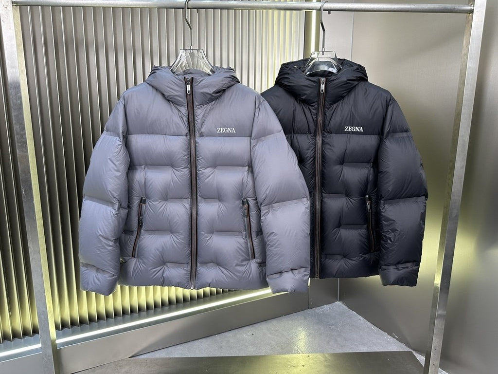 Zegna Hooded Quilted Puffer Coat — comparison