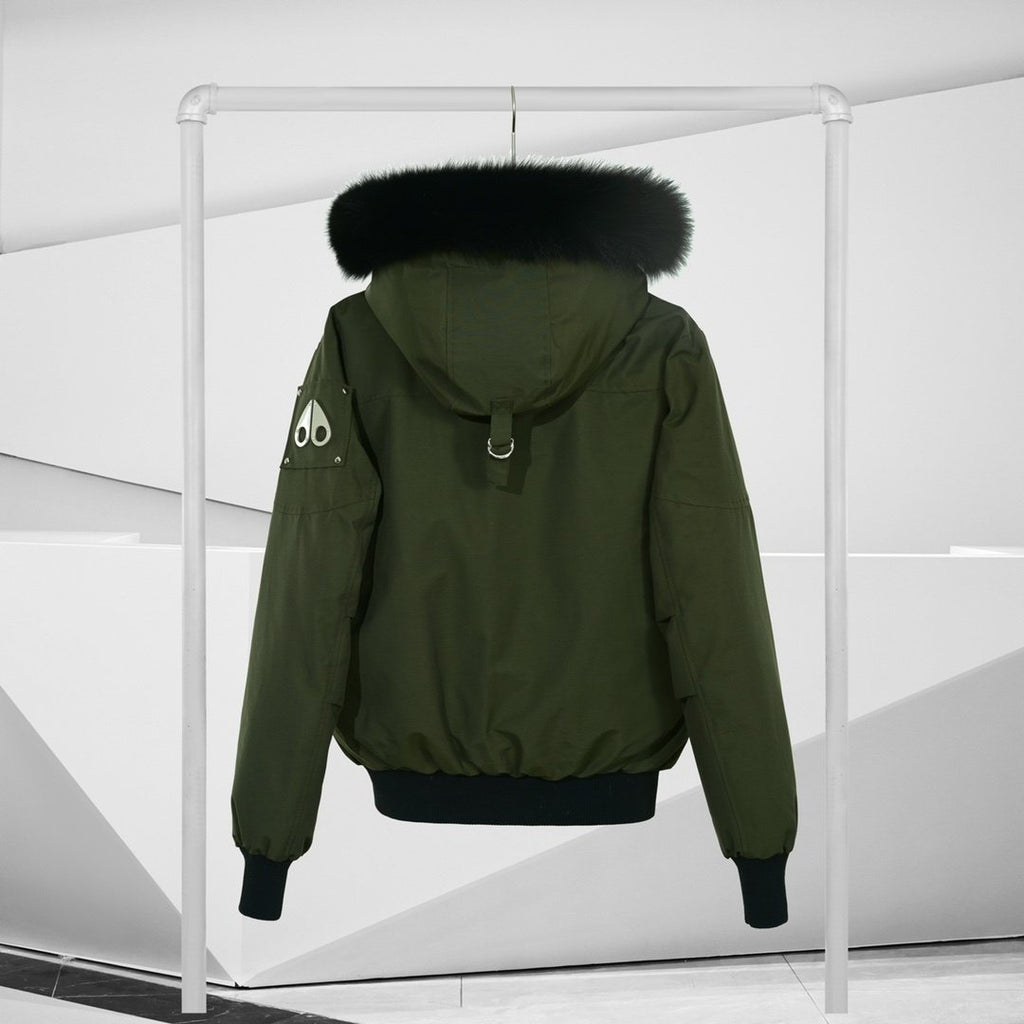 Moose Knuckles Fur-Trim Hooded Puffer Jacket — back