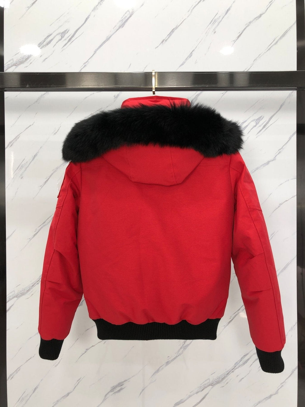 Moose Knuckles Fur-Trim Hooded Puffer Jacket — back