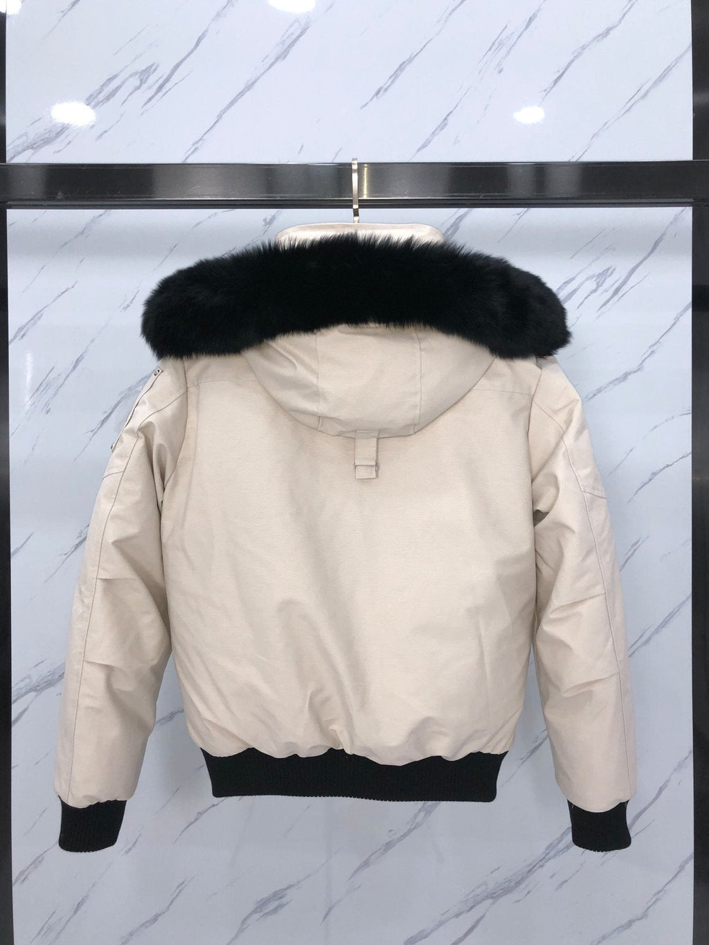 Moose Knuckles Fur-Trim Hooded Puffer Jacket — back