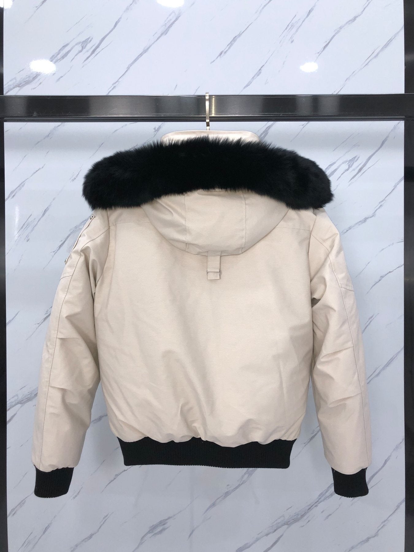 Moose Knuckles Fur-Trim Hooded Puffer Jacket — back