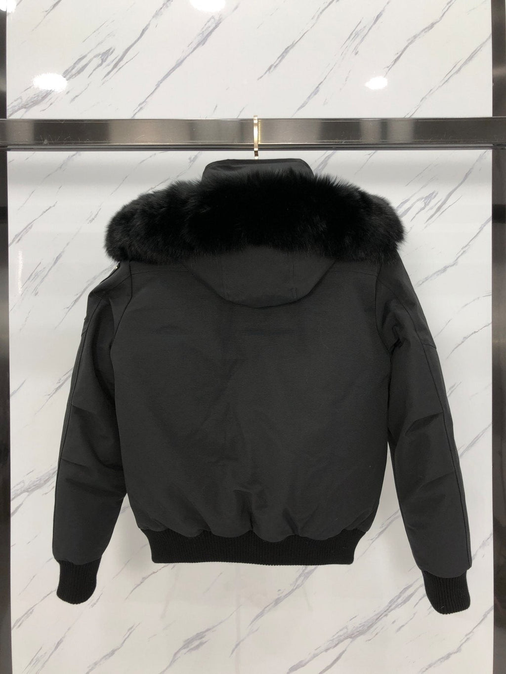 Moose Knuckles Fur-Trim Hooded Puffer Jacket — back