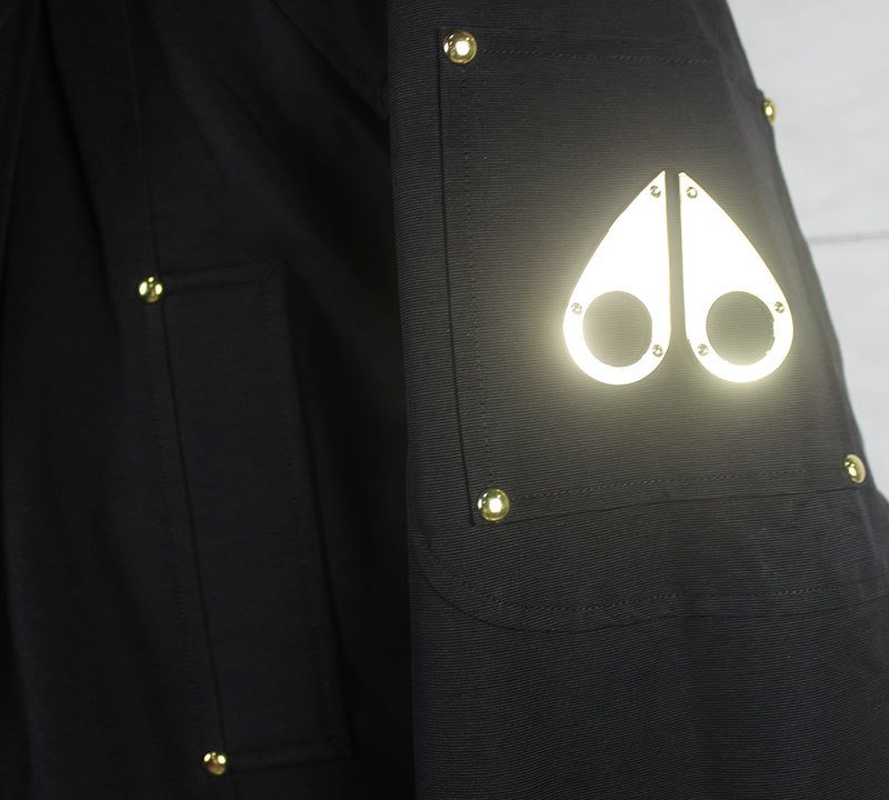 Moose Knuckles Gold-Tone Hardware Hooded Long Parka — detail