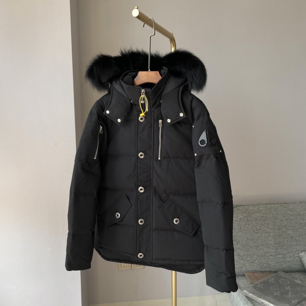 Moose Knuckles Fur-Trim Hooded Puffer Jacket — hero