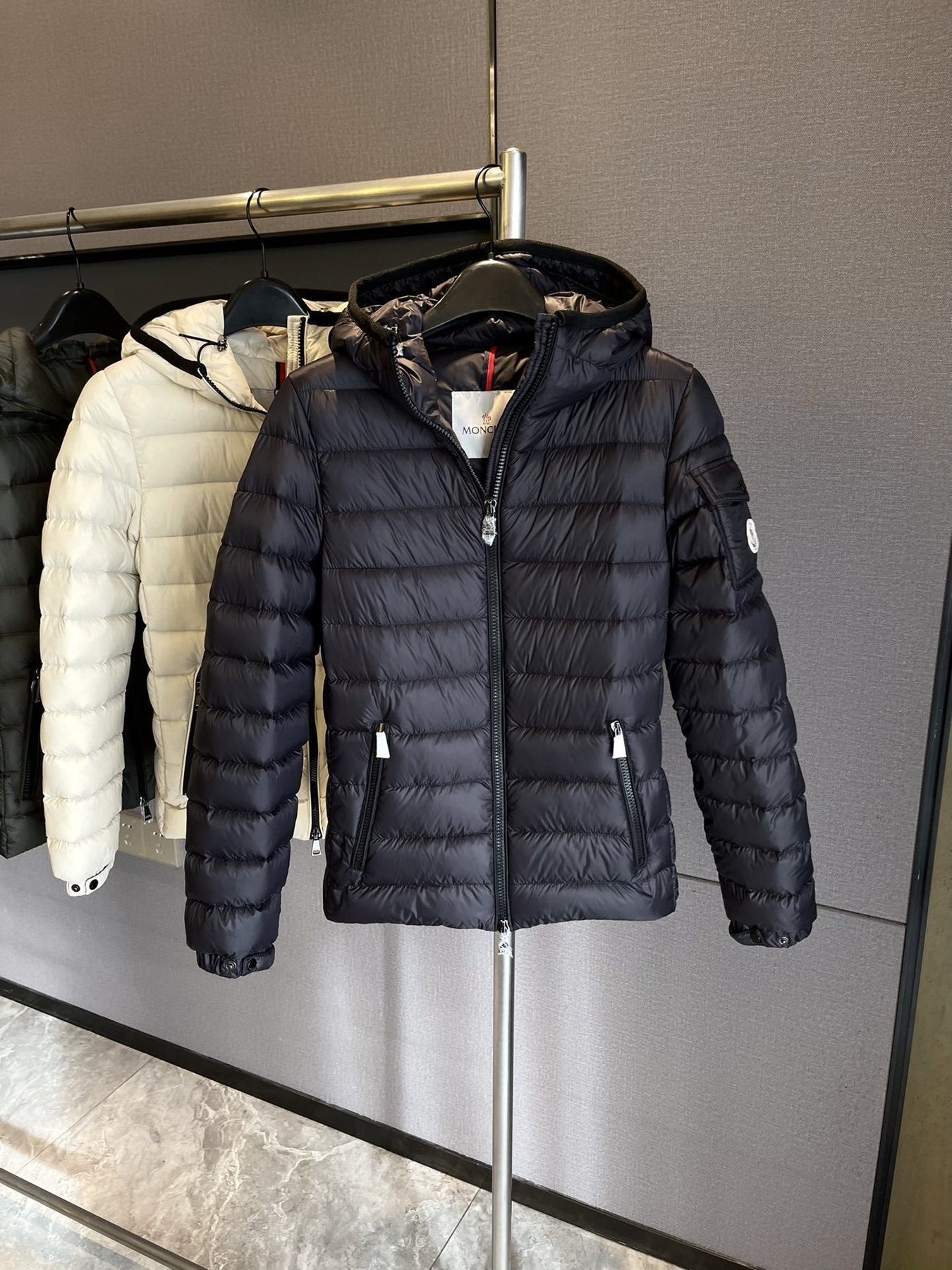 Moncler Hooded Quilted Puffer Coat — front