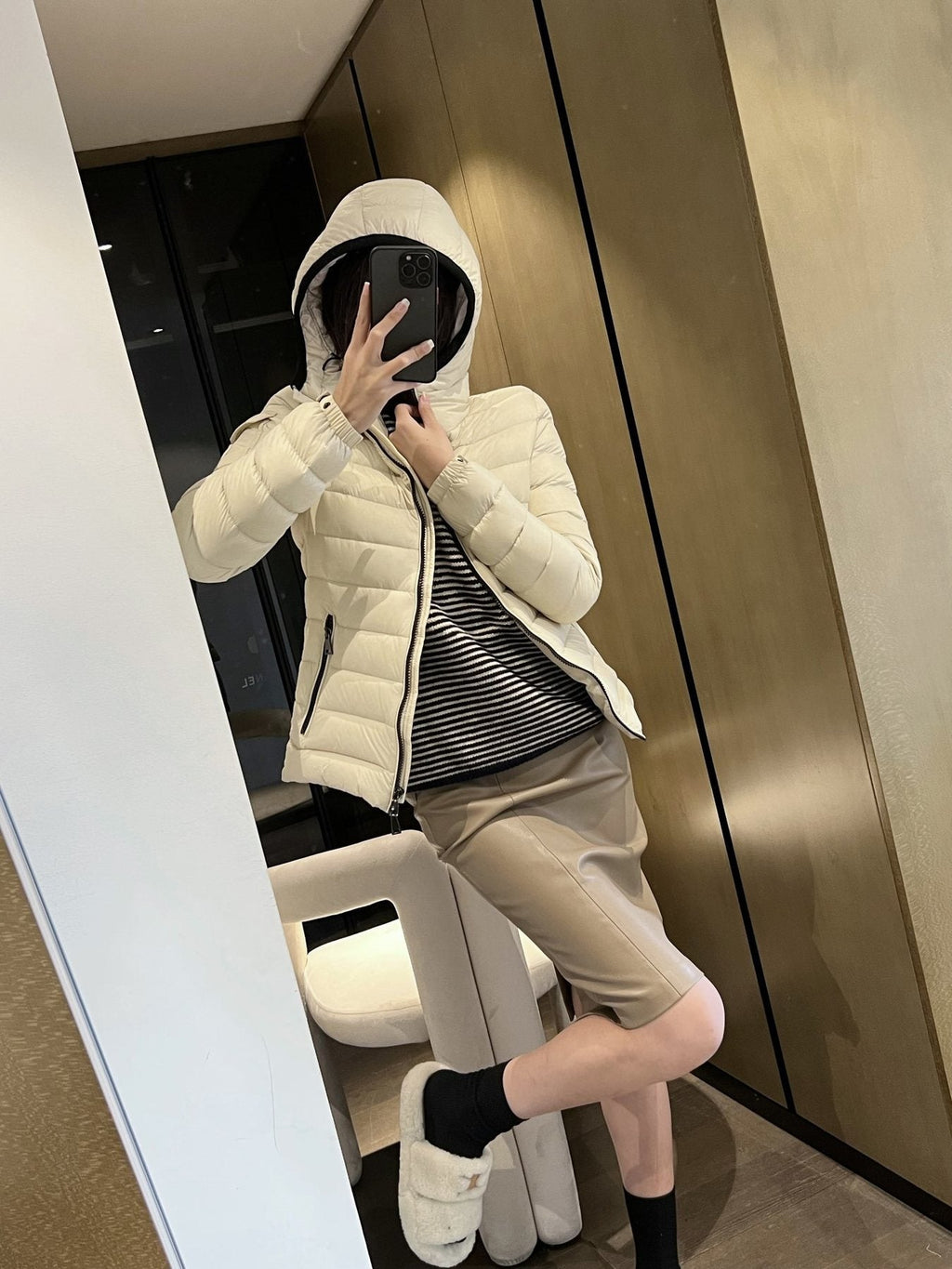 Moncler Hooded Quilted Puffer Coat — context