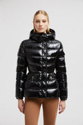 Moncler Women's Hooded Glossy Puffer Coat — hero