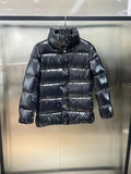 Moncler Women's Glossy Quilted Short Down Coat — hero