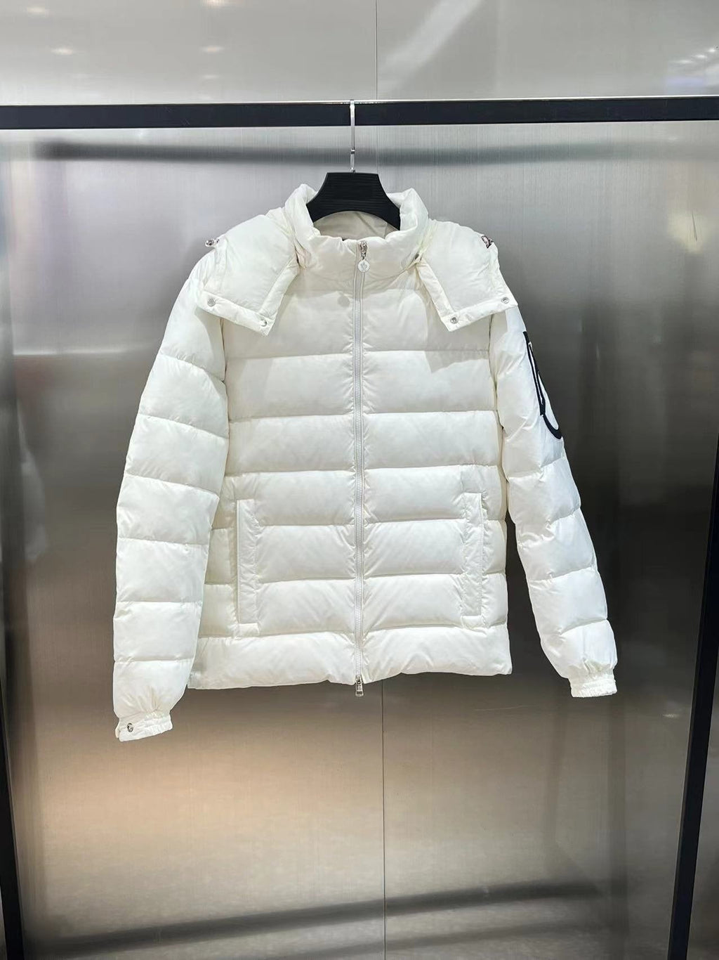 Moncler Hooded Quilted Puffer Coat — front