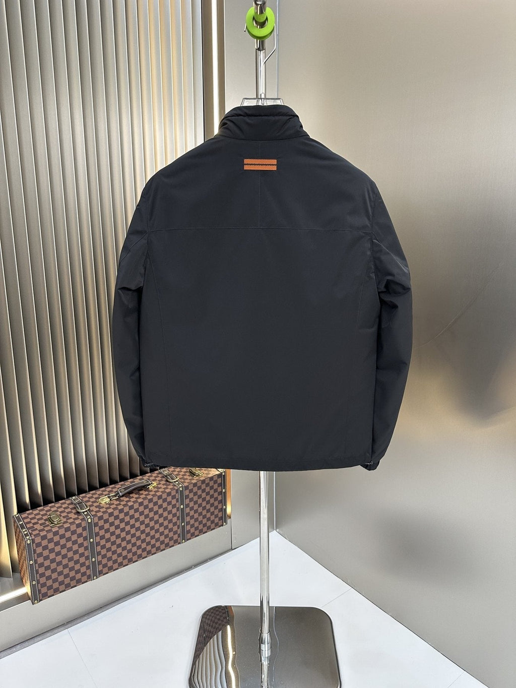 Zegna Reversible Stand-Collar Coat — back