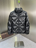 Prada Glossy Diagonal-Quilt Puffer Jacket — hero
