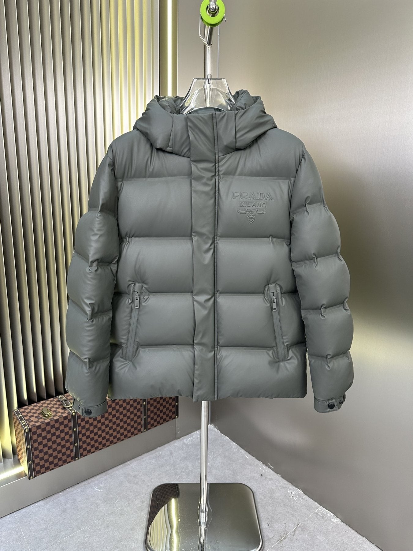 Prada Hooded Puffer Jacket — front