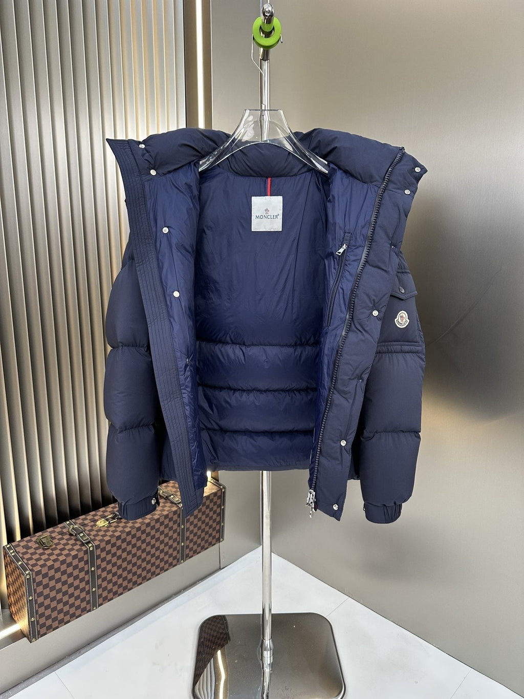 Moncler Hooded Quilted Puffer Coat — detail