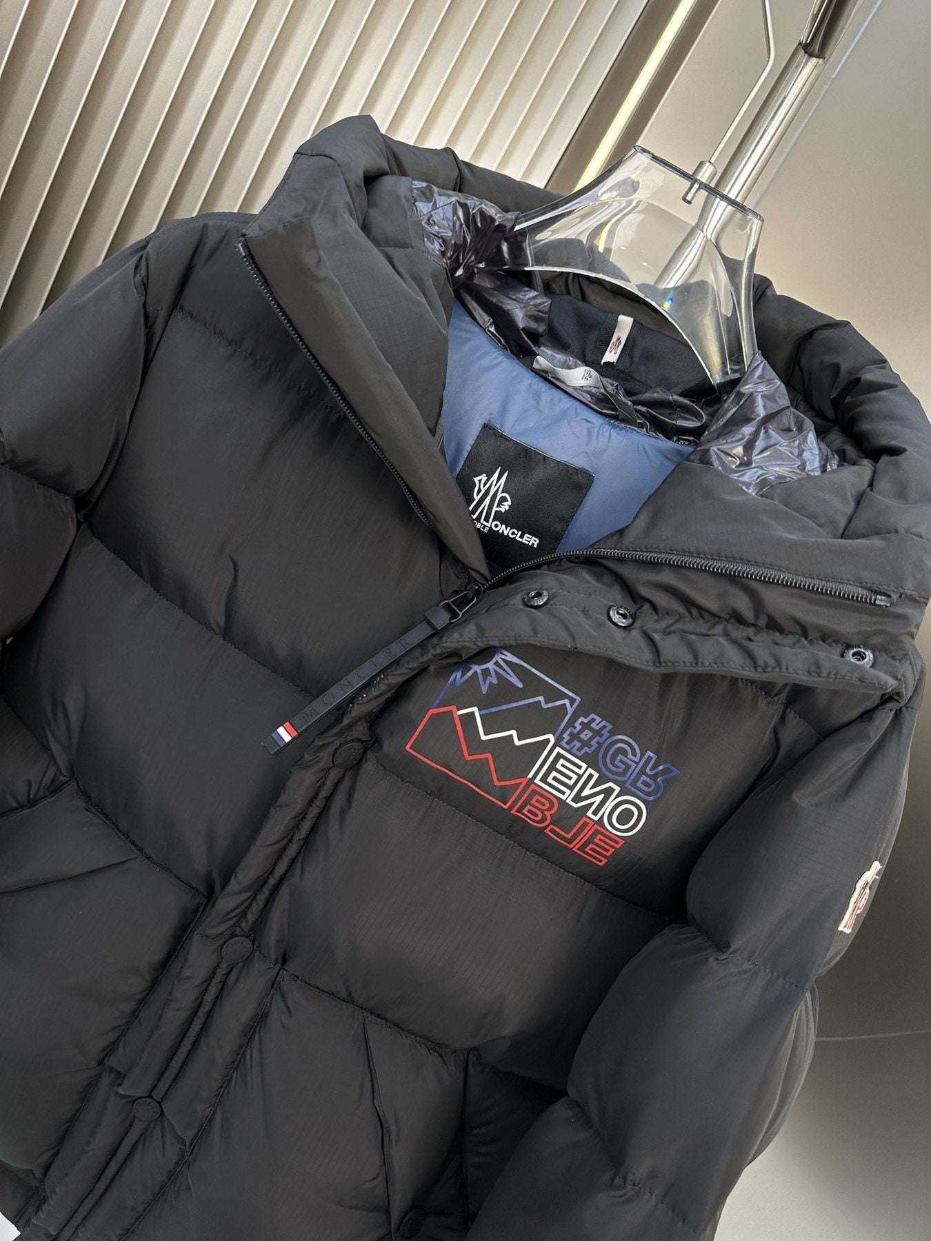 Moncler Hooded Quilted Puffer Coat — detail