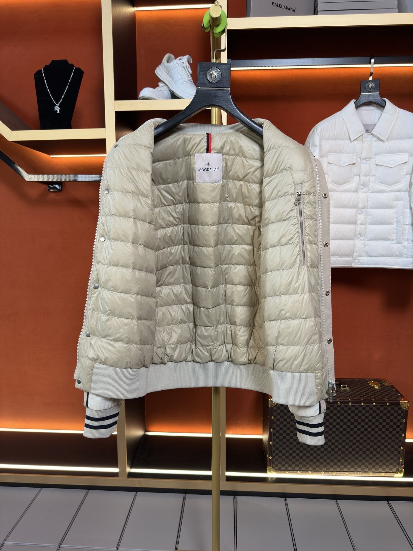 Moncler Reversible Varsity Coat — detail