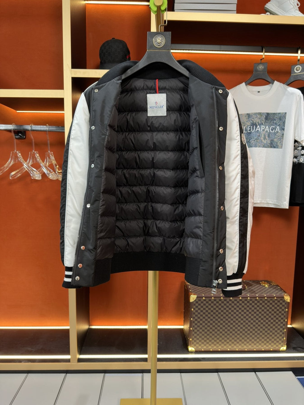 Moncler Reversible Varsity Coat — detail