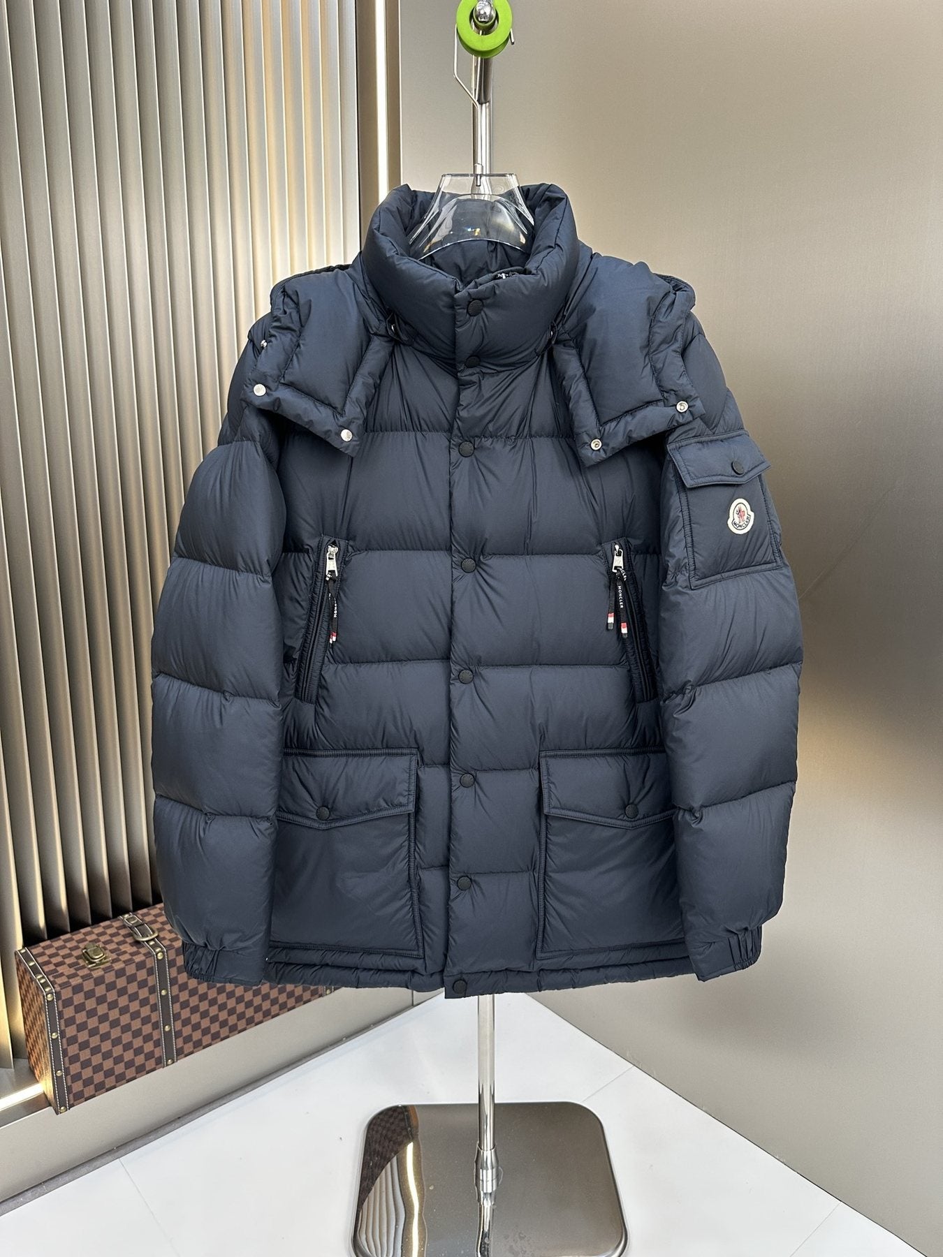 Men Moncler coat Hooded Quilted Puffer Jacket — front