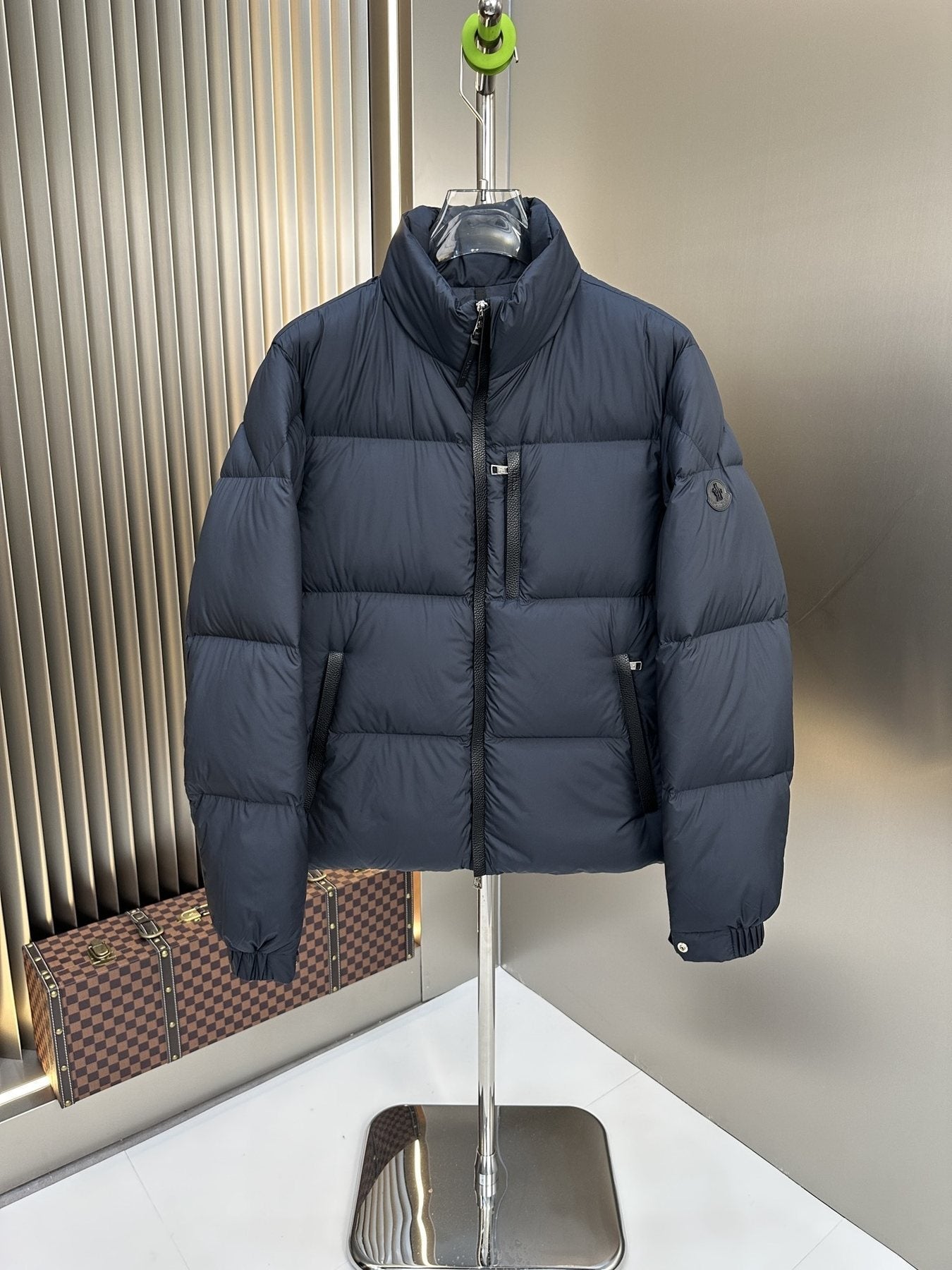 Moncler Quilted Stand-Collar Puffer Coat — front