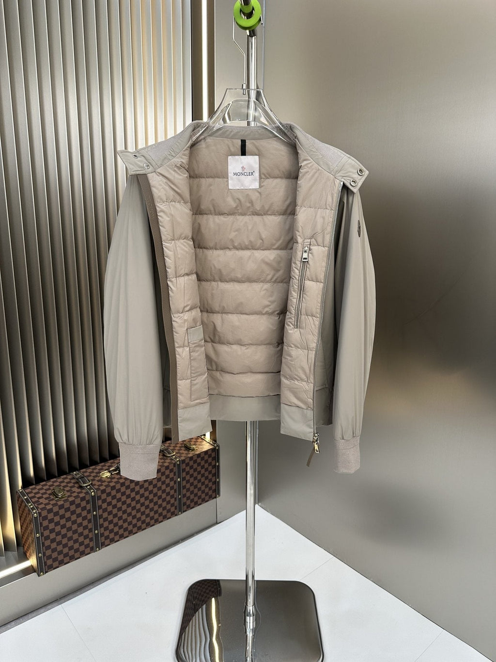 Moncler Padded Stand Collar Coat — detail