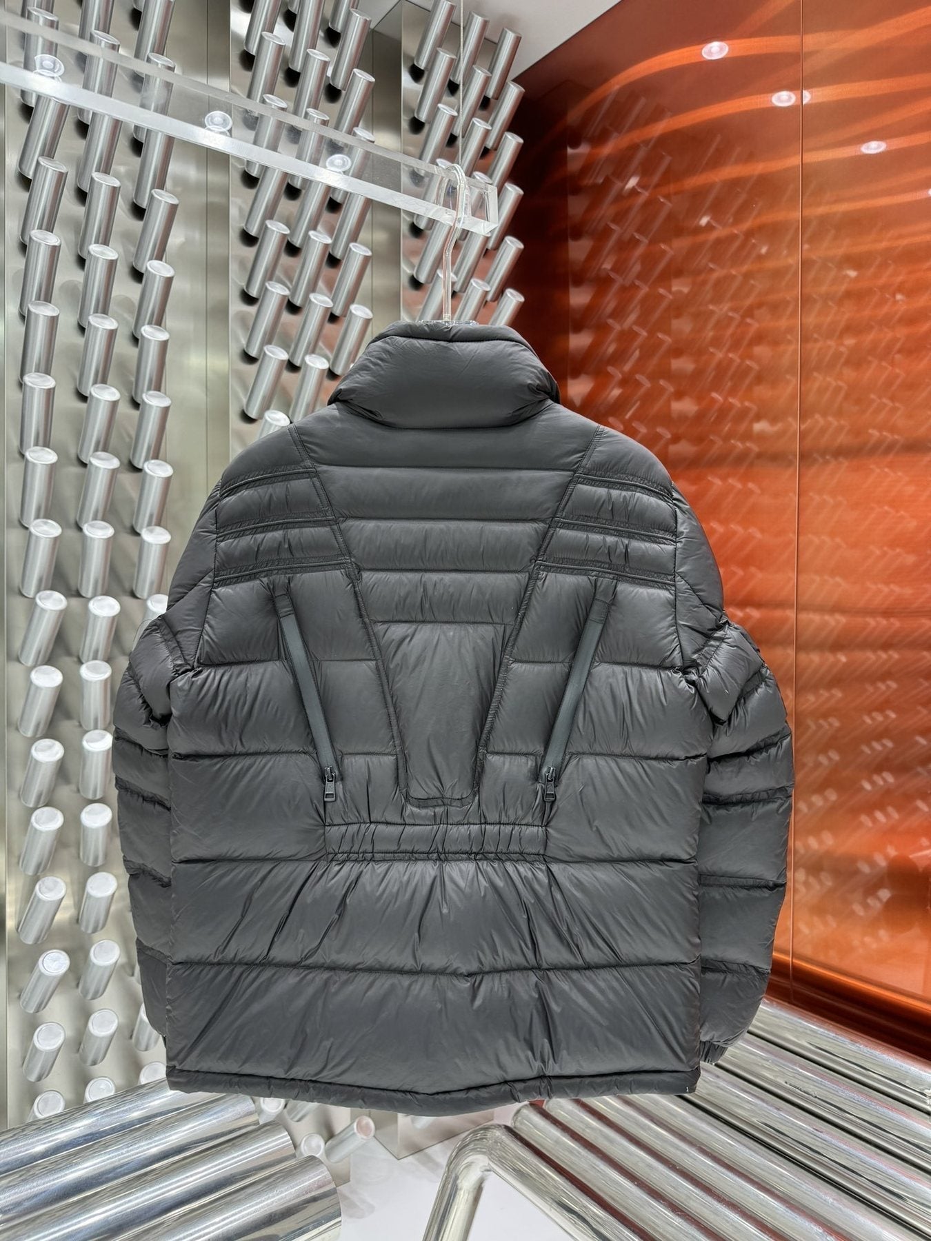 Men Moncler coat Hooded Quilted Puffer Jacket — back