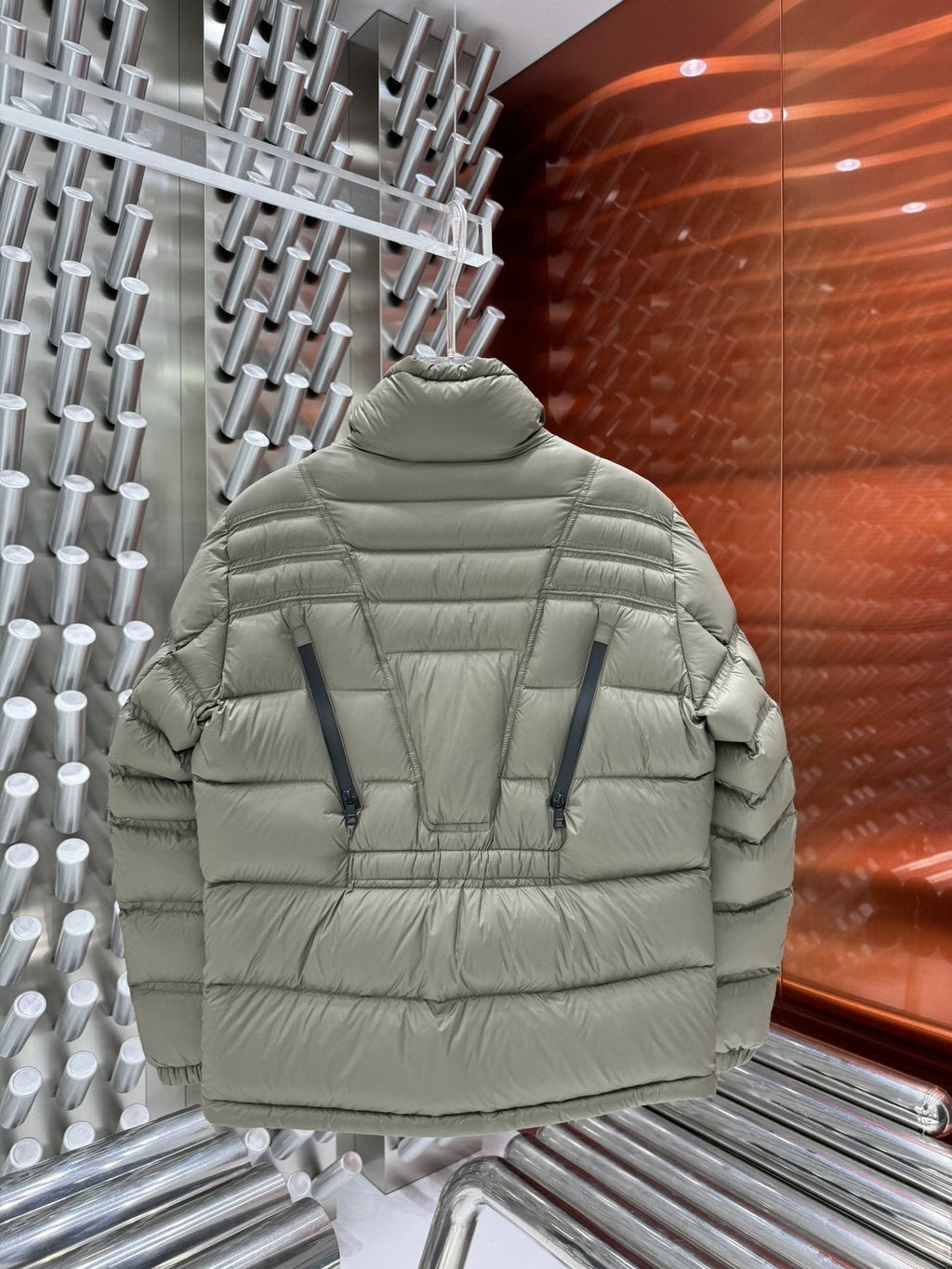 Men Moncler coat Hooded Quilted Puffer Jacket — back