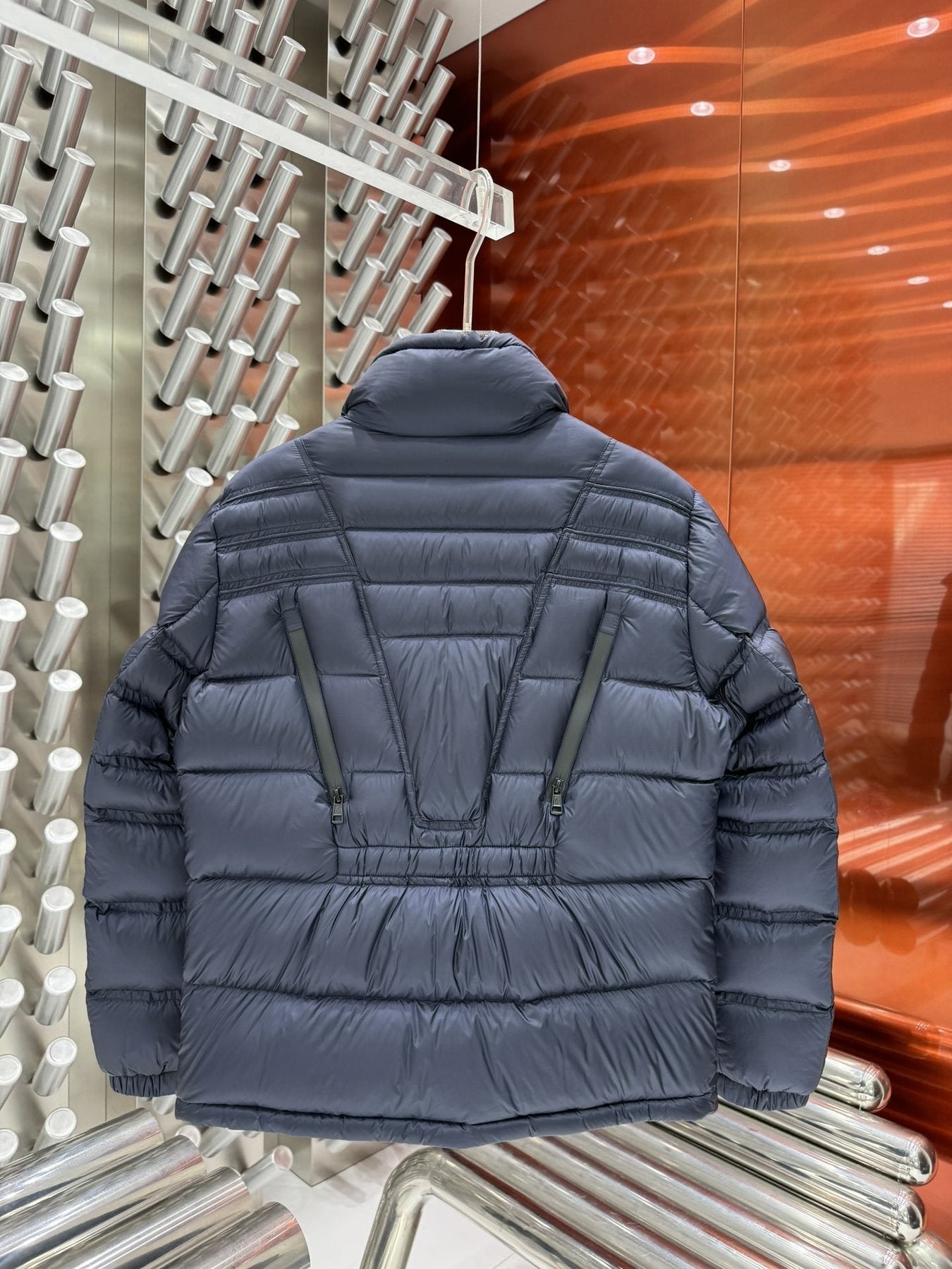 Men Moncler coat Hooded Quilted Puffer Jacket — back