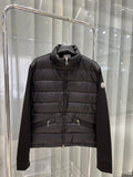 Moncler Quilted Front Knit Jacket — hero