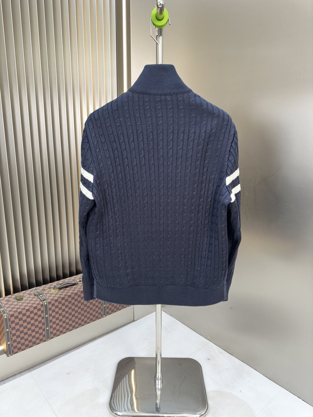 Moncler Men's Hybrid Quilted Knit Puffer Jacket — back