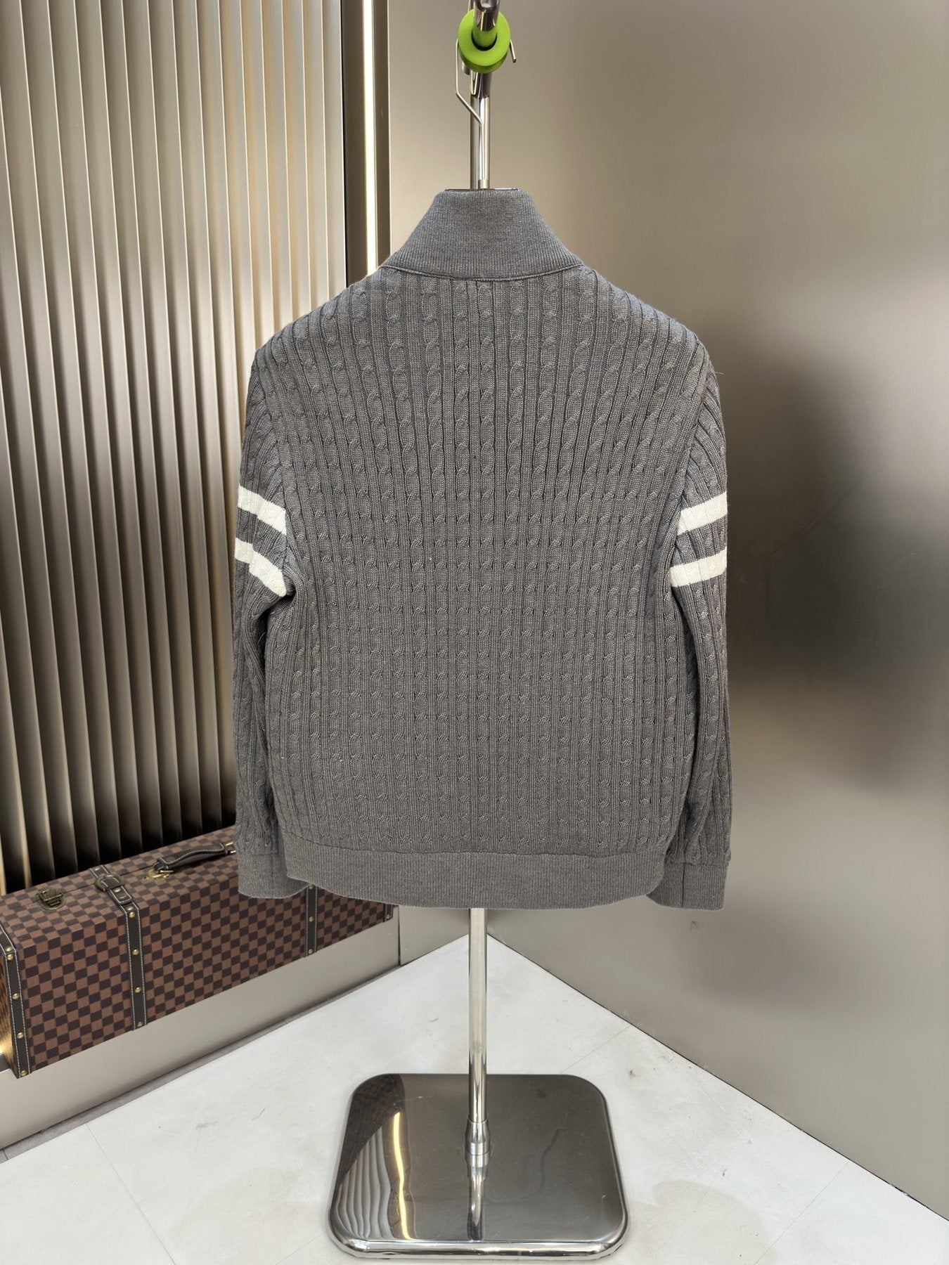 Moncler Men's Hybrid Quilted Knit Puffer Jacket — back