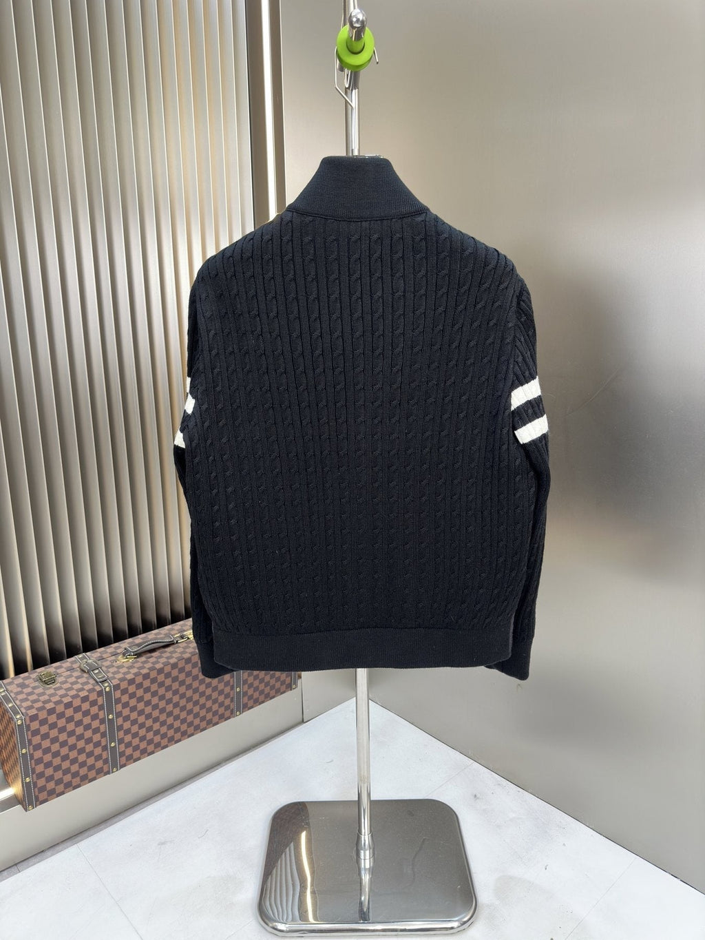 Moncler Men's Hybrid Quilted Knit Puffer Jacket — back