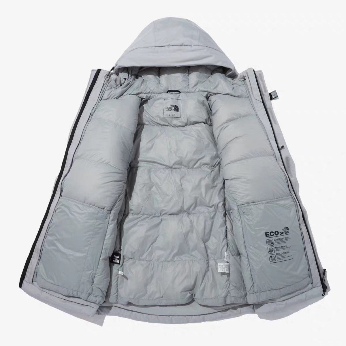 The North Face Summit Series Hooded Puffer Jacket — detail