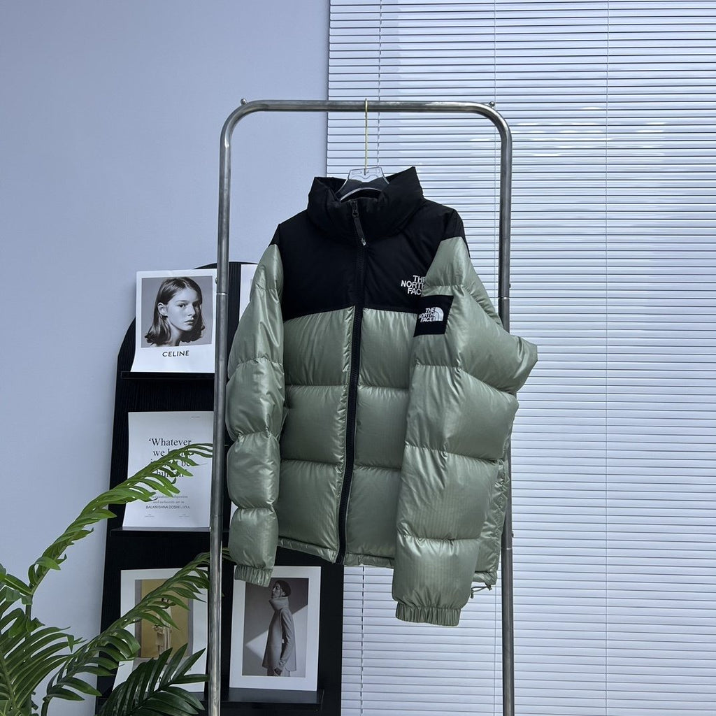 The North Face Color-Block Quilted Puffer Jacket — front
