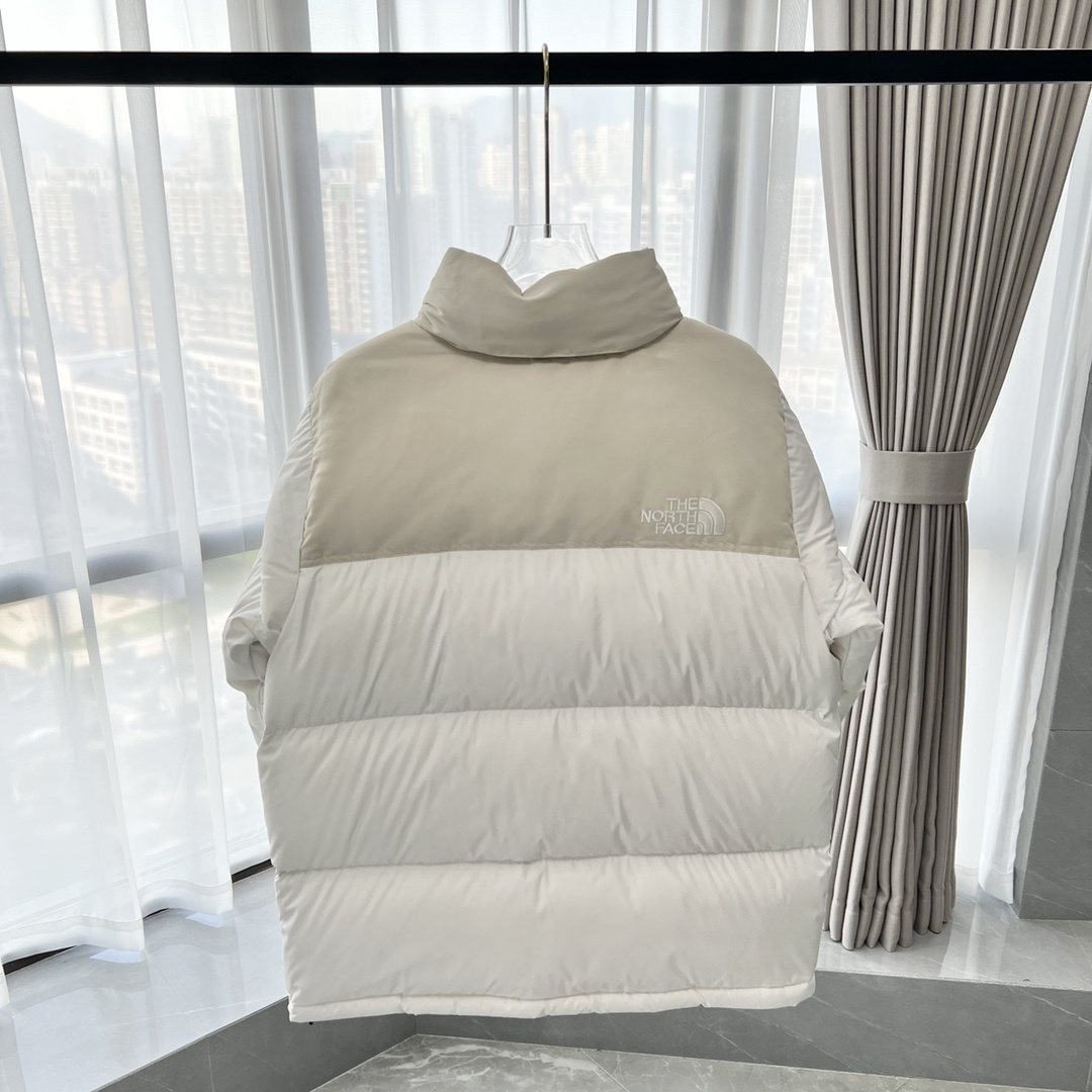 The North Face Color-Block Logo Puffer Jacket — back
