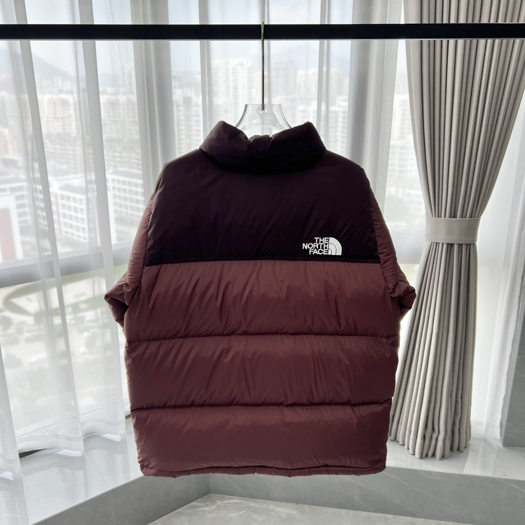 The North Face Color-Block Logo Puffer Jacket — back