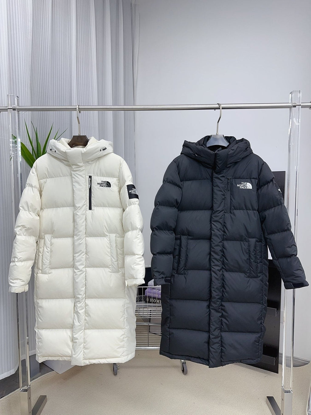 The North Face Longline Hooded Puffer Jacket — comparison