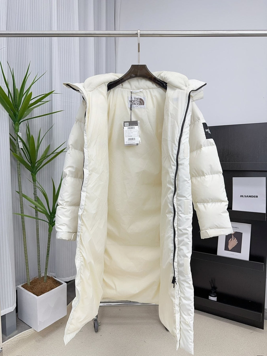 The North Face Longline Hooded Puffer Jacket — front