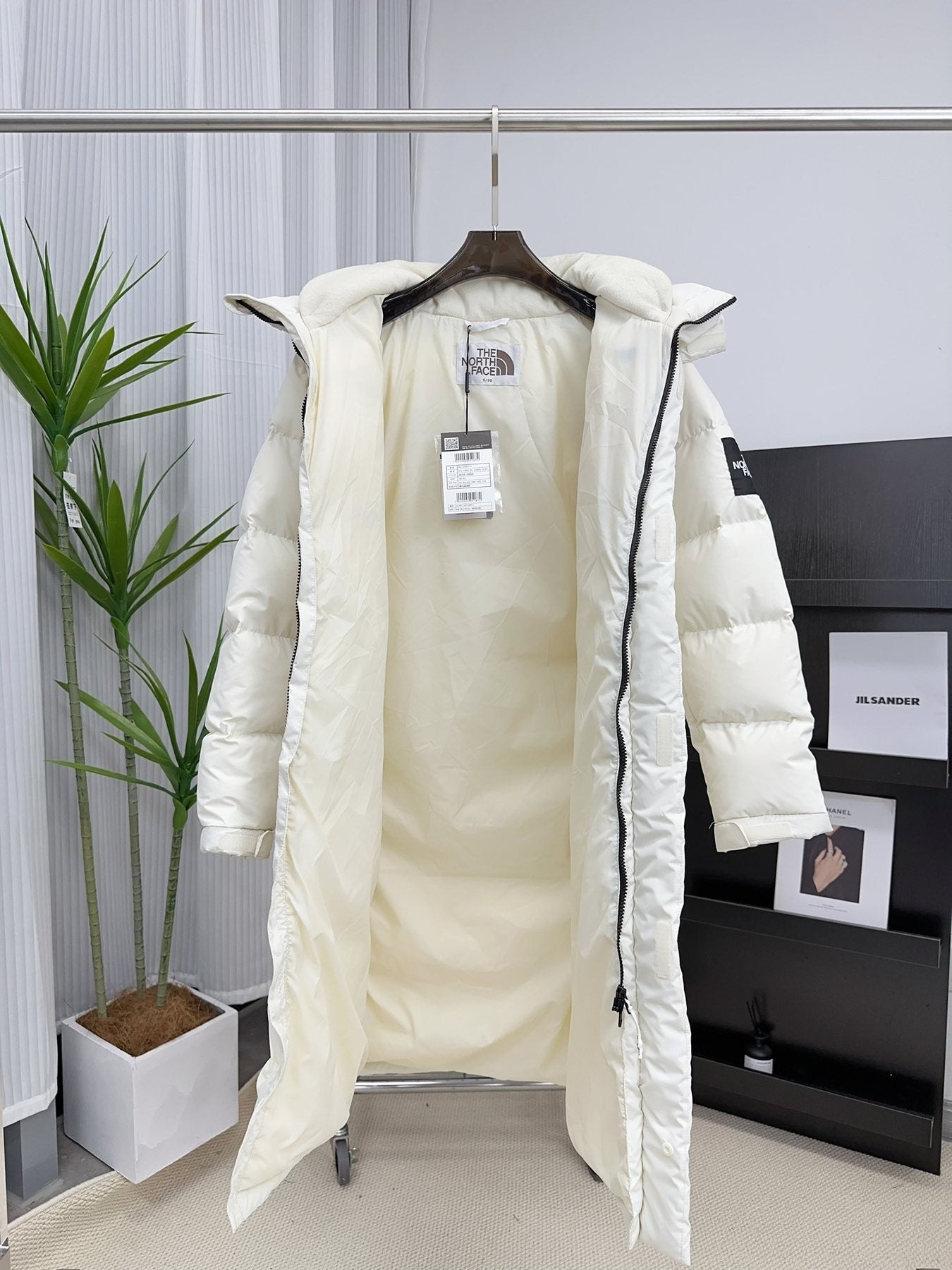 The North Face Longline Hooded Puffer Jacket — front
