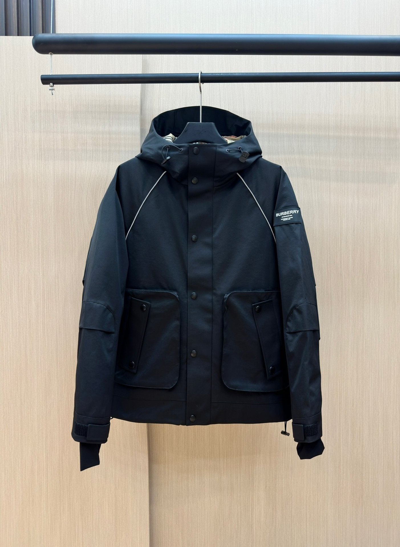 Burberry Hooded Utility Short Down Jacket — hero