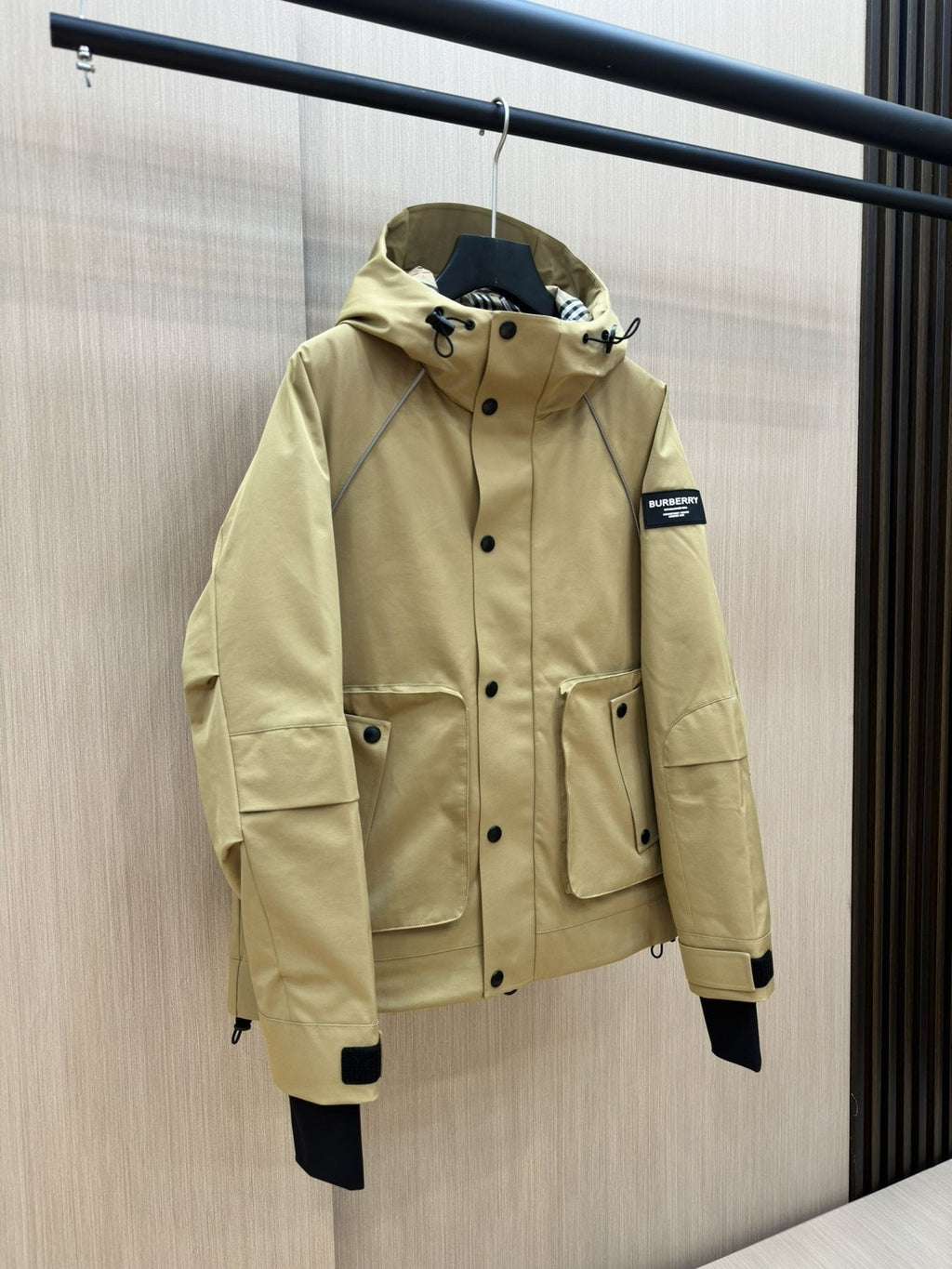 Burberry Hooded Utility Short Down Jacket — front