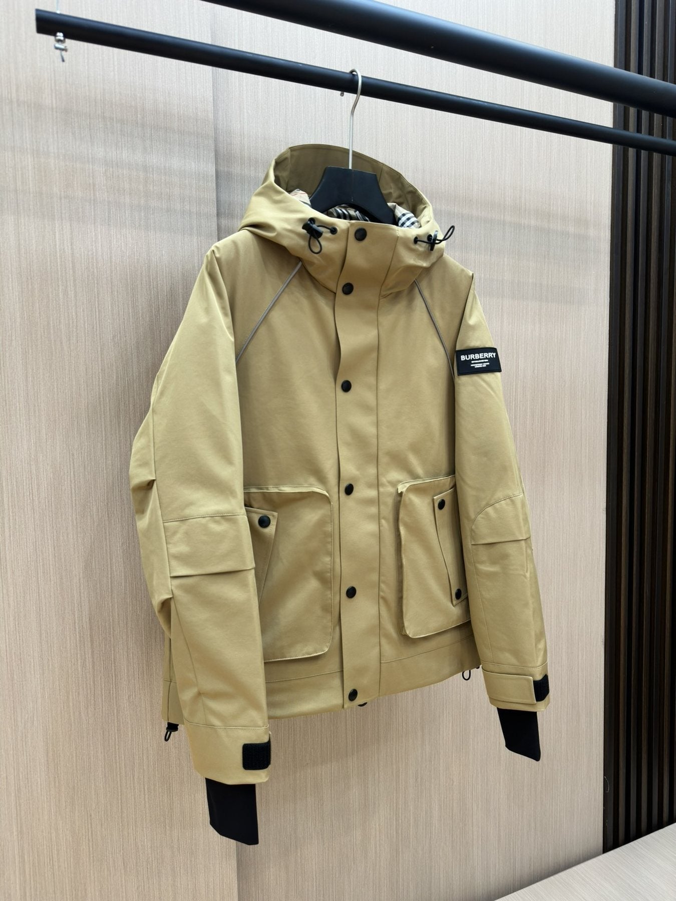 Burberry Hooded Utility Short Down Jacket — front