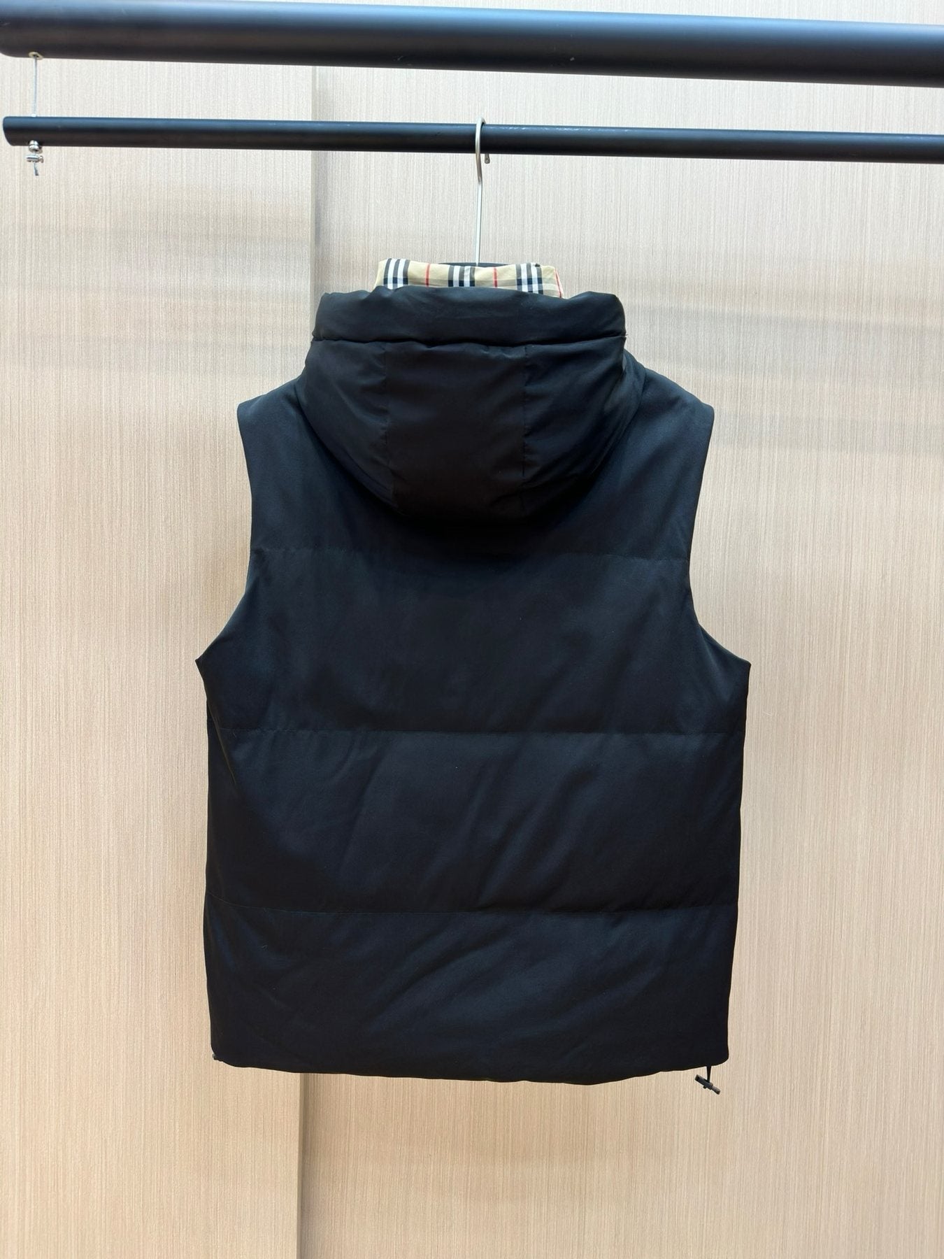 Burberry Hooded Padded Down Vest — back