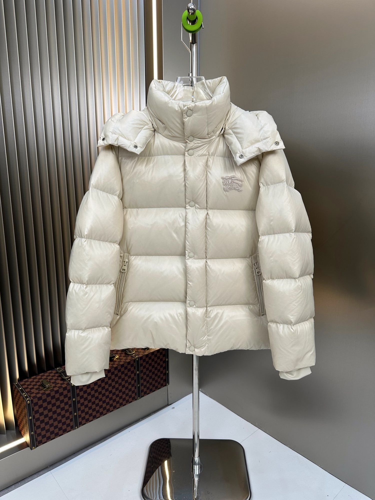 Burberry Hooded Equestrian Knight Puffer Jacket — hero