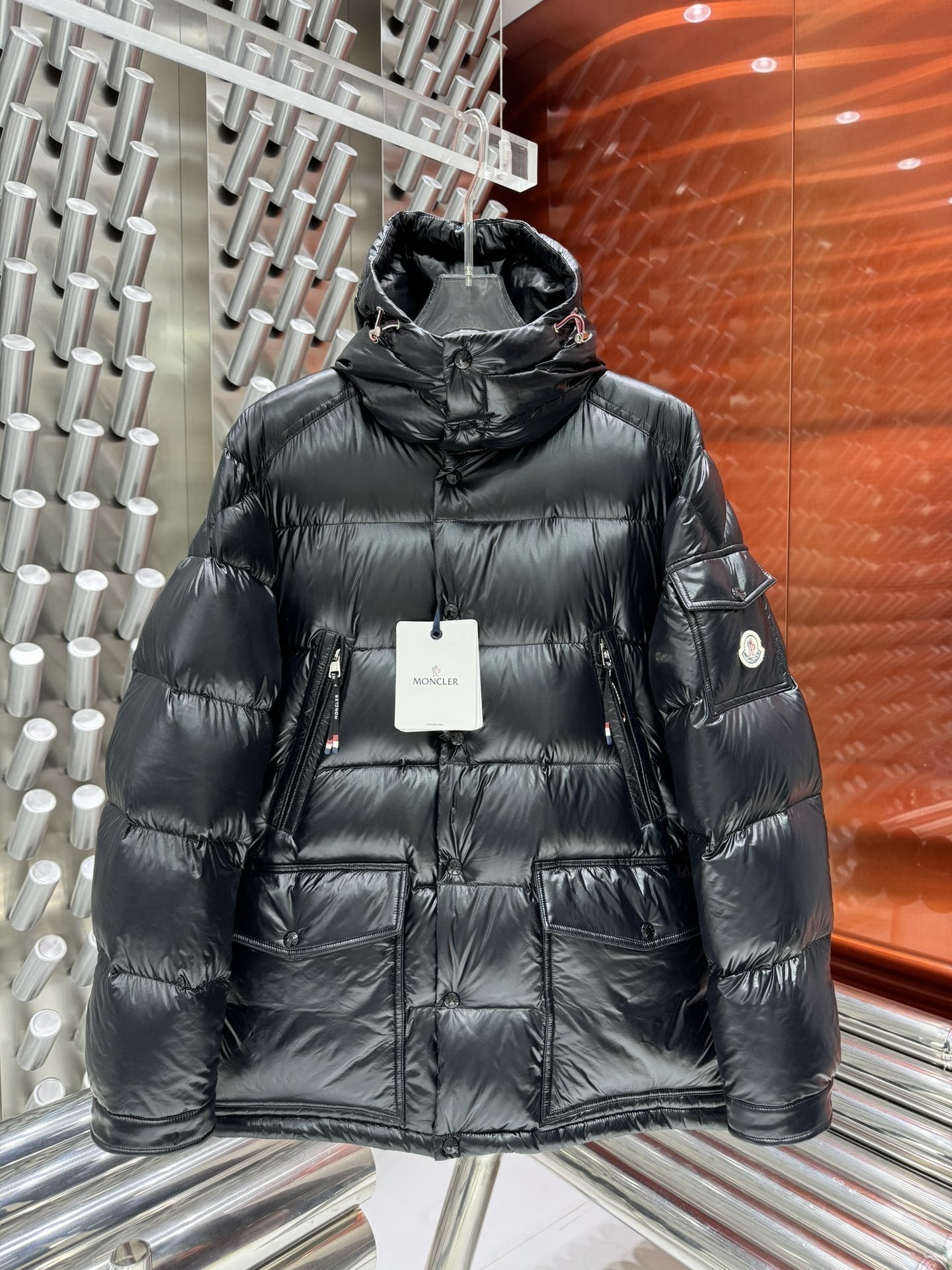 Men Moncler coat Hooded Quilted Puffer Jacket — hero