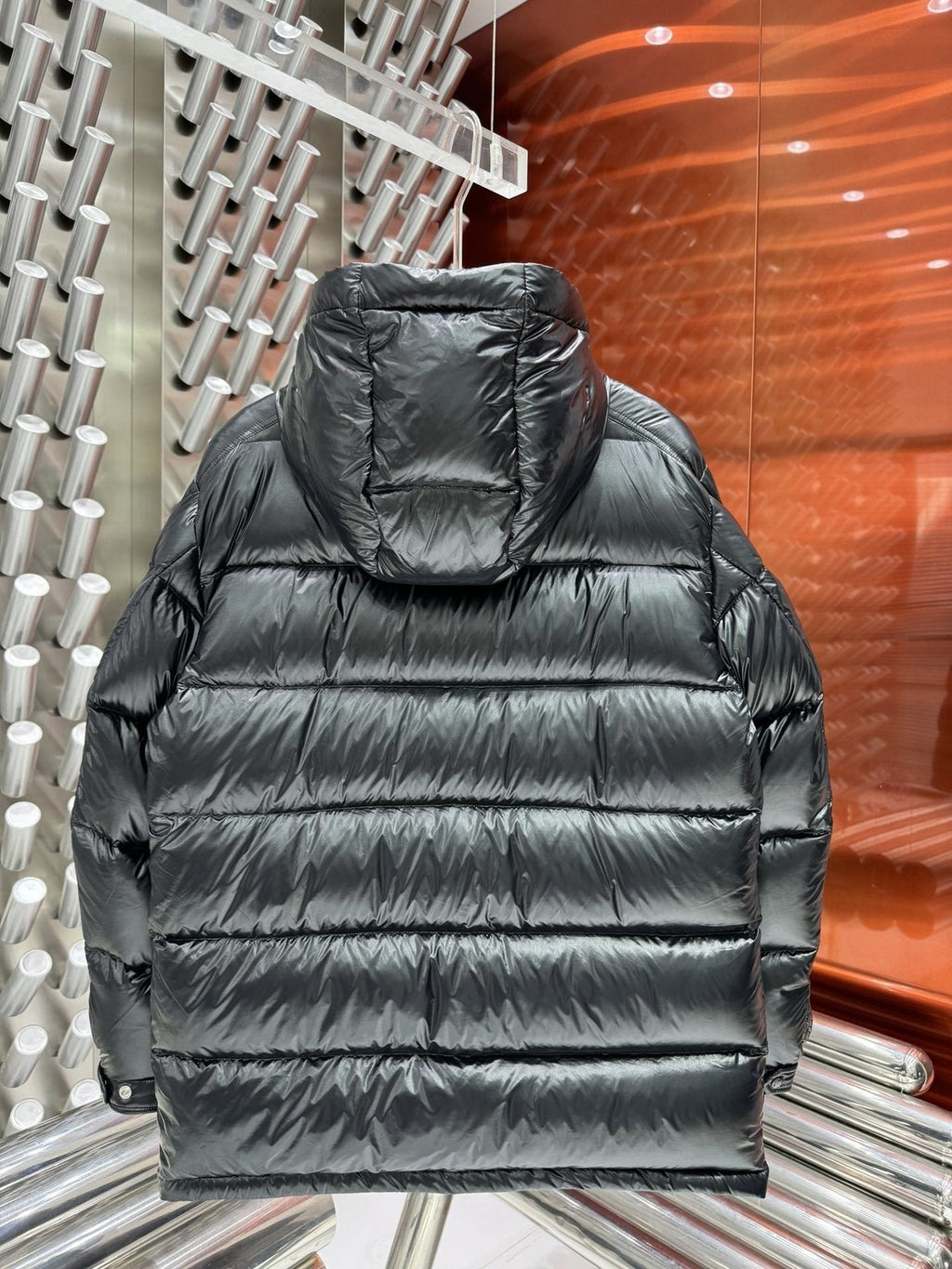 Men Moncler coat Hooded Quilted Puffer Jacket — back