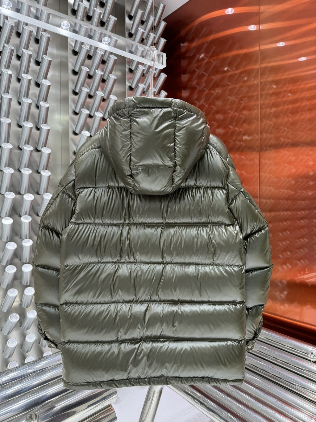 Men Moncler coat Hooded Quilted Puffer Jacket — back